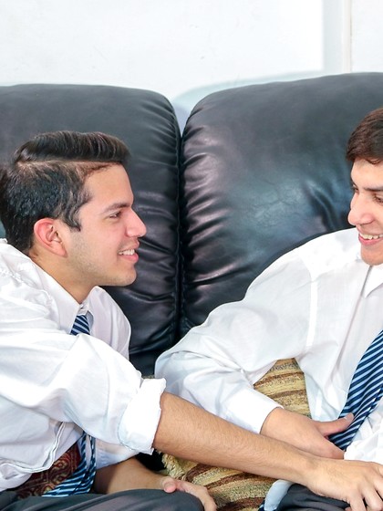 Gay Latino boys learn how to fuck after school