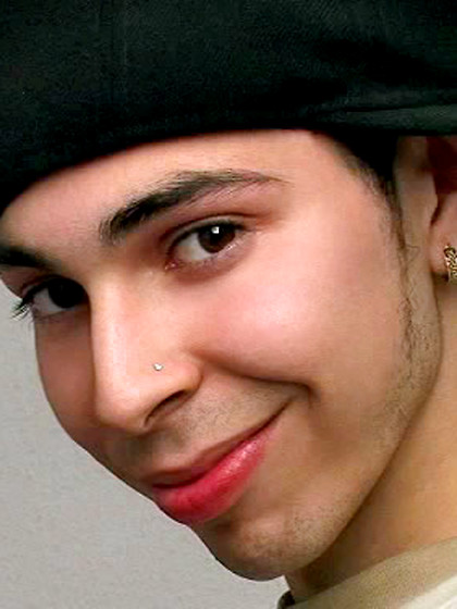 Hot uncut latino twink Diego Diamond shows his ass