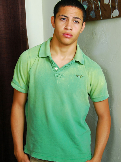 Cute Latino college boy jerks off.