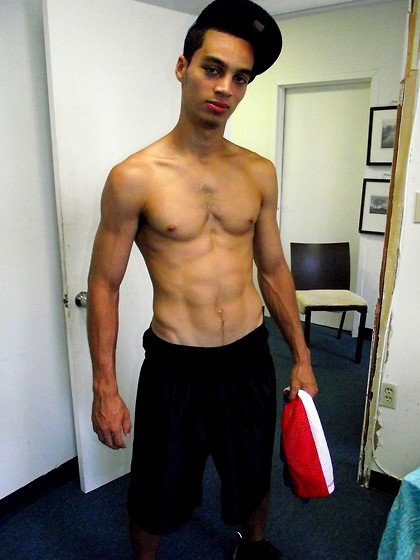 Straight latin boi Wilson jacking off hs fat cock