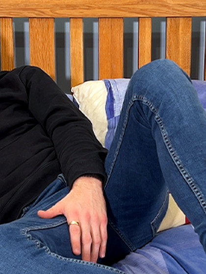 Young Straight Boxer Pumps his Hairy Hole with a Dildo & his Uncut Cock Fires Cum Everywhere!