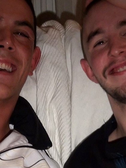 Hung gay Greg Centuri makes a bottom suck his dick and toes before banging him