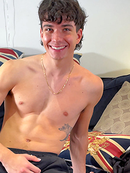 Young Ripped Lad Shows off his Lean Body & Massive 8 Inch Uncut Cock & Cums Loads!