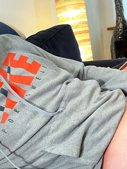 Young Straight Blond Wanks his Hard Uncut Cock & Explodes with Cum all over his Face!